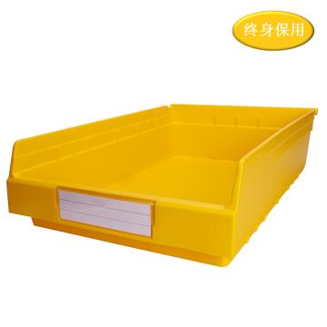 Raxwell 精益物料盒 TK6415，外尺寸规格D×W×H(mm):600×400×150，全新料，黄色(标签牌1+标签纸1) RHSS4582