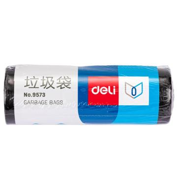 deli/得力 45*55cm黑色垃圾袋30只/卷 9573