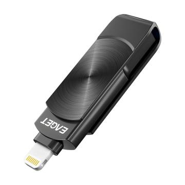忆捷 苹果U盘USB3.0 Lightning接口手机电脑两用优盘 i66Plus-128G