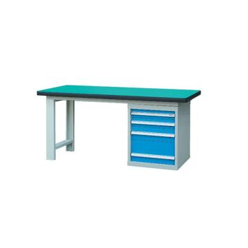 锐德 50mm复合桌面单侧4抽柜重型工作桌2100W×750D×800H，载重:1000kg，不含安装 RD2103AZ