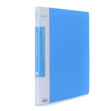 三木 经济型长押夹+板夹文件夹 LFE68L/H蓝