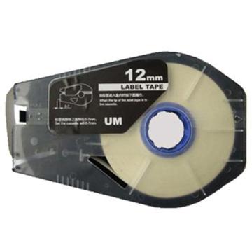 丽标 贴纸白色12mm长30m，适用丽标 线号机 TM-1112W