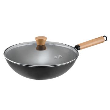 爱仕达 黑城系列无涂层炒锅精铁 32cm CF32Z2TG