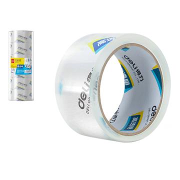deli/得力 高透明度封箱胶带48mm*60y*50um（6卷/筒） 30203透明