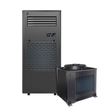 湿美 降温型除湿机，380V，除湿量15kg/h，制冷量15kw，推荐面积60-80m2，接管外排，不含安装及辅材。黑色外观 MS-15M