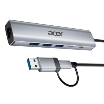 Acer/宏碁 7口拓展坞typec*2 USB3.2*1 usb2.0*2 5v充电口*1 HY41-T5(3.2-C版)