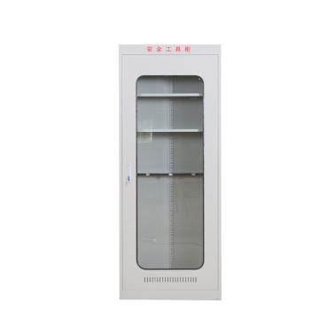 Raxwell 电力安全工具柜，宽深高(mm):800×450×2000mm，二层板，带克令棒存放支架 RHST1002
