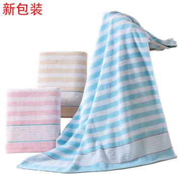 Raxwell | 金号 浴巾140×72cm 363g 纯棉 高低毛提缎绣 蓝/红/棕随机色（新老包装随机发货） RJCT0018