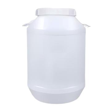 功成狮 圆形大口桶 白色60L，塑重2kg，直径385mm，高610mm，口径215mm GHSS0491