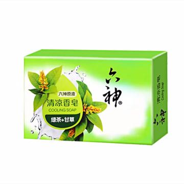 六神 清凉香皂 绿茶+甘草清香型125g