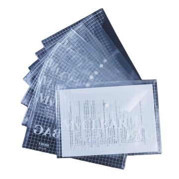 新绿天章 按扣文件袋A4/足15C/PP材质/白色/12个 0155