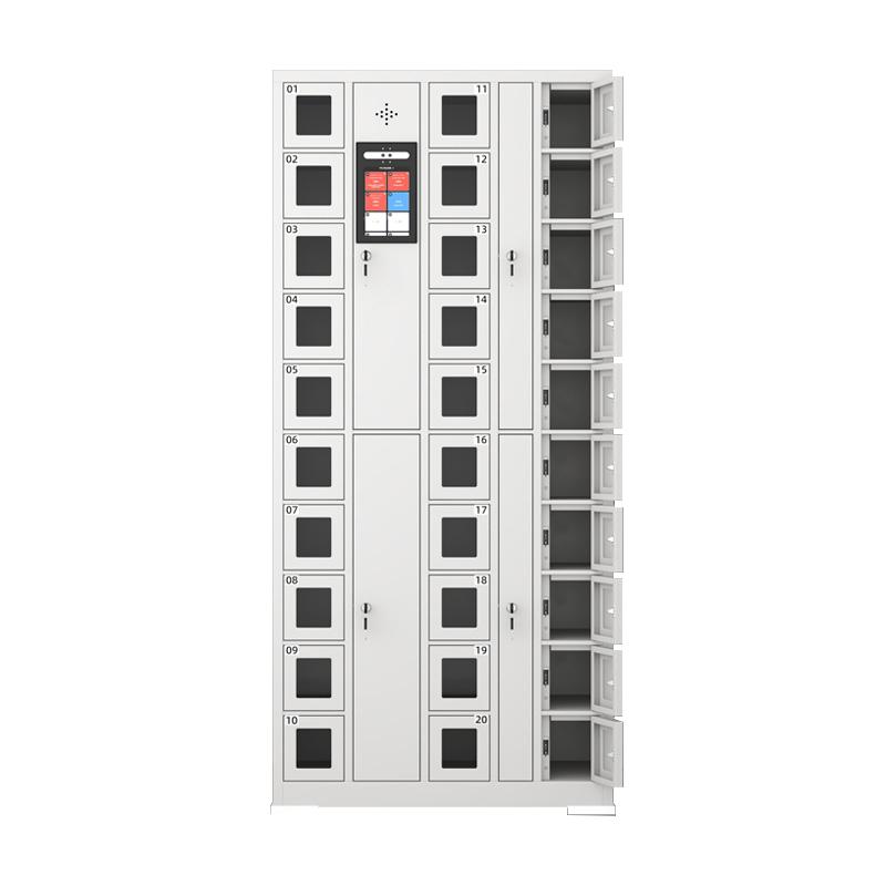 京图尚冠 智能手机柜30门人脸识别灰白色830*300*1800mm TD530