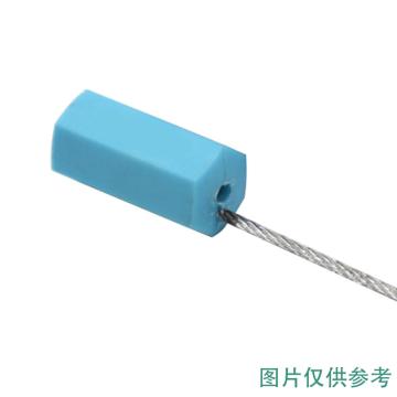 正城 抽紧式钢丝封条 SL-06H，定制40cm浅蓝色下单备注内容编码