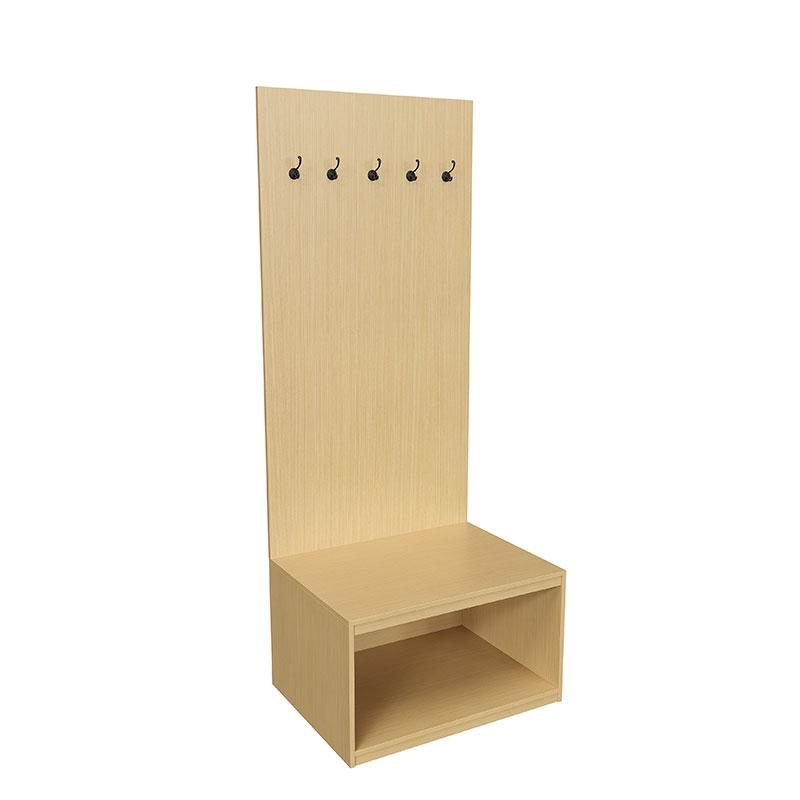 悦山 宿舍公寓配套家具衣帽架800*600*2000mm/三胺板 YSOK1aBATY-YCB