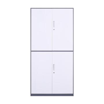 中阳 通双节文件柜长900*宽400*高1850mm 办公柜拆装窄边柜 灰白色加厚款 ZY-ZBG-4