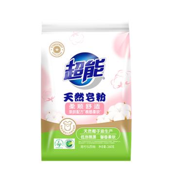 超能 天然皂粉 青柠西柚(馨香柔软)360g