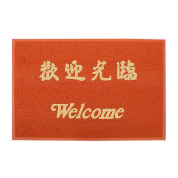 妙耐思 地垫 8A8红色 120cm×150cm（欢迎光临）,MDS053