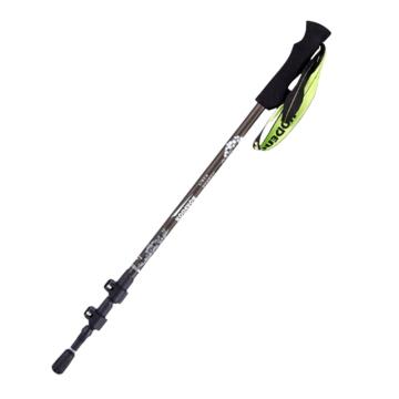 三极户外 户外碳素纤维手杖伸缩登山杖135cm TP3911 灰色