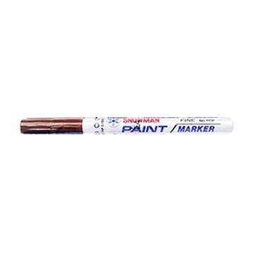 雪人 中粗记号笔工业环保油漆笔线幅1-2mm FCP-12棕色