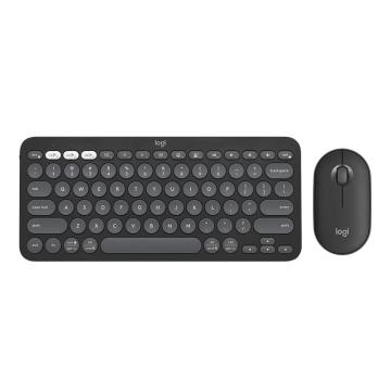 Logitech/罗技 无线键鼠套装 PEBBLE 2 COMBO 夜幕黑