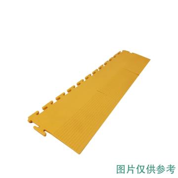 Ecobooths/爱柯部落 PVC工业地板砖耐磨耐压防滑 坦内德 明扣，黄色-长边条527×67×4.5mm