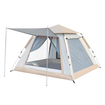 三极户外 家庭式3-4人带庭院帐篷 TP2328 卡其色220*220*170cm,银胶