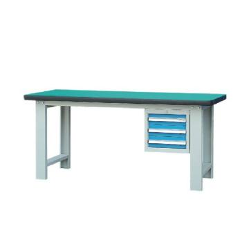 锐德 50mm复合桌面单吊3抽柜重型工作桌2100W×750D×800H，载重:1000kg，不含安装 RD2102BZ