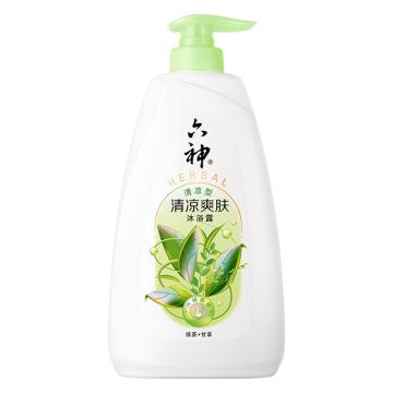 六神 绿茶清凉爽肤沐浴露 20480清新花香绿茶+甘草清爽型