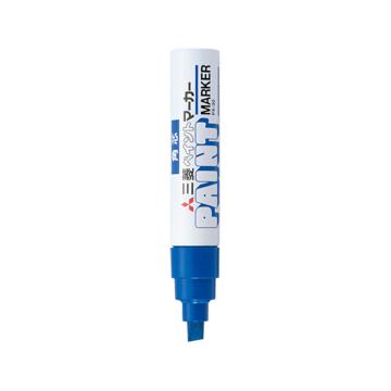 UNI 三菱斜头粗字宽头工业油漆笔粗4mm-8.5mm（6支/盒） PX-30蓝色