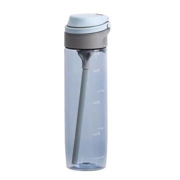 LOCKLOCK LOCK&LOCK 一键式运动水杯吸管杯进口Tritan材质塑料杯子 550ml 蓝色 ABF764BLUK