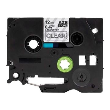功成狮 标签色带，AZE-135GCDY0219 宽度12mm 透明底白字，适用于兄弟ＴＺ系列标签机 GCDY0219
