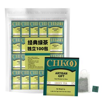七口香 袋泡茶2g*100包/袋 滤纸包绿茶袋泡茶（独立小包）
