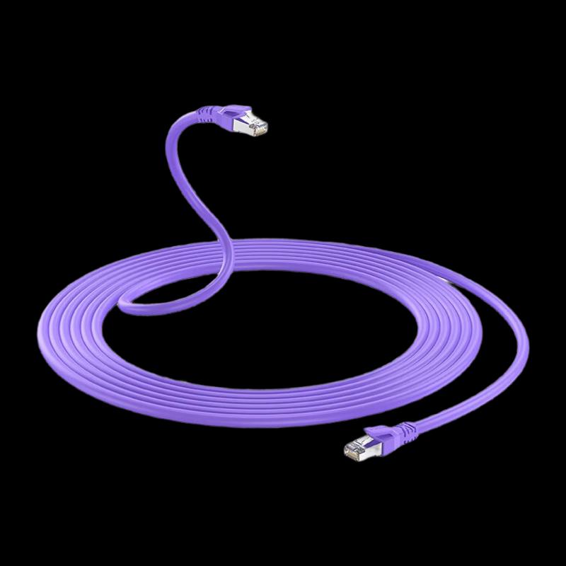 VENTION 威迅 超六类双屏蔽工业柔性跳线 1.5米 IBMVG紫色