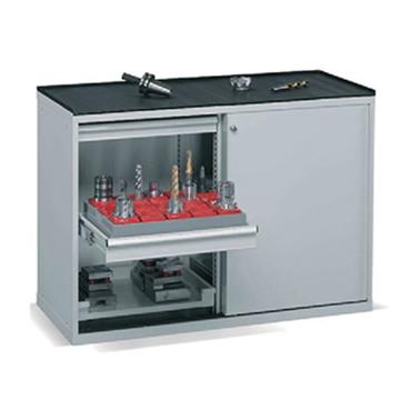 锐德 移门工具柜外形尺寸(mm):1130W×640D×1000H，2层层板4个抽屉 RDM2