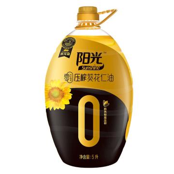 金龙鱼 食用油阳光零反式脂肪 压榨葵花仁油，5L/桶
