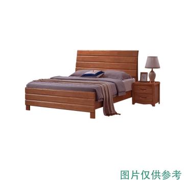 悦山 组合家具胡桃木色宿舍单人床双人床1.0米 悦山AA237