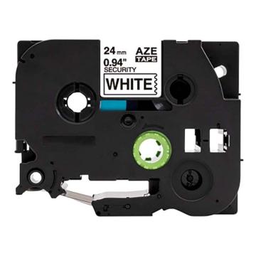 功成狮 标签色带，AZE-SE5GCDY0269 宽度24mm 保密白底黑字，适用于兄弟ＴＺ系列标签机 GCDY0269