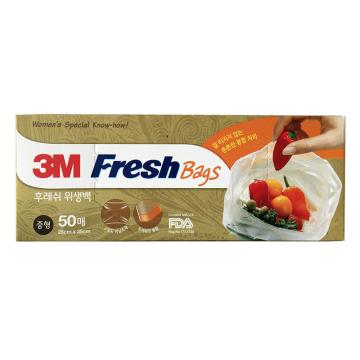 3M 食品保鲜袋大 透明，50个/盒 FB231