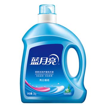 蓝月亮 洗衣液亮白增艳 自然清香 3kg 10000398*4瓶