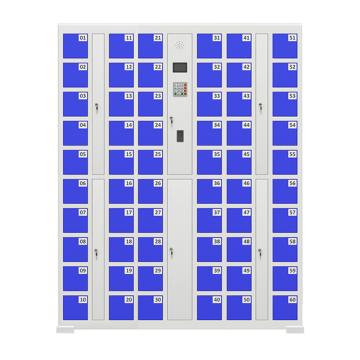 锴源 智能手机充电柜，指纹识别系统，60门，尺寸:1430×300×1800 KY-SJG25