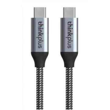 ThinkPlus 数据线Type-C转Type-C全功能数据线4K视频线USB3.1/1.5米 黑灰 CC515H