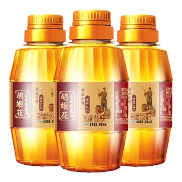 胡姬花 食用油（一件代发） 古法小榨花生油-158ML*3