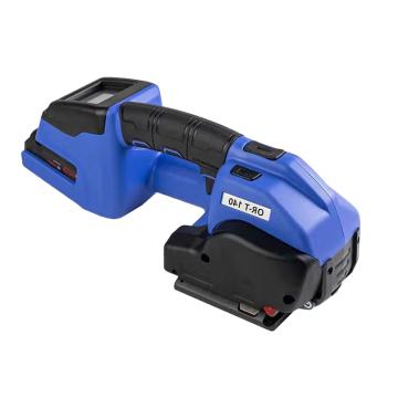 ORGAPACK 手持式电动打包机适用打包带宽度：9-10，11-13mm；厚度PET 0.4-0.8mm，PP 0.5-0.8mm OR-T 140