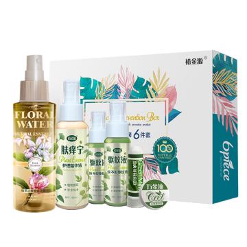 裕金源 防暑降温套装花露水120ml+肤痒宁50ml+驱蚊液30ml*2瓶+万金油3.5g+鼻舒1.5g 花露水6件套