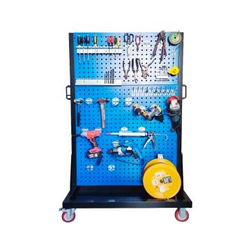 Raxwell 双面三层物料6方孔整理架（含五金挂钩）尺寸：960*610*1450mm 重量：15kg RHSS4682