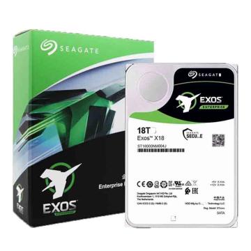 希捷 企业级硬盘18TB 256MB 7200RPM CMR垂直 SAS 希捷银河Exos X18系列氦气 ST18000NM004J