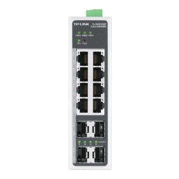TP-LINK/普联 工业交换机8电4光二层管理工业交换机 三防漆涂层防护 TL-IS200-8G4F