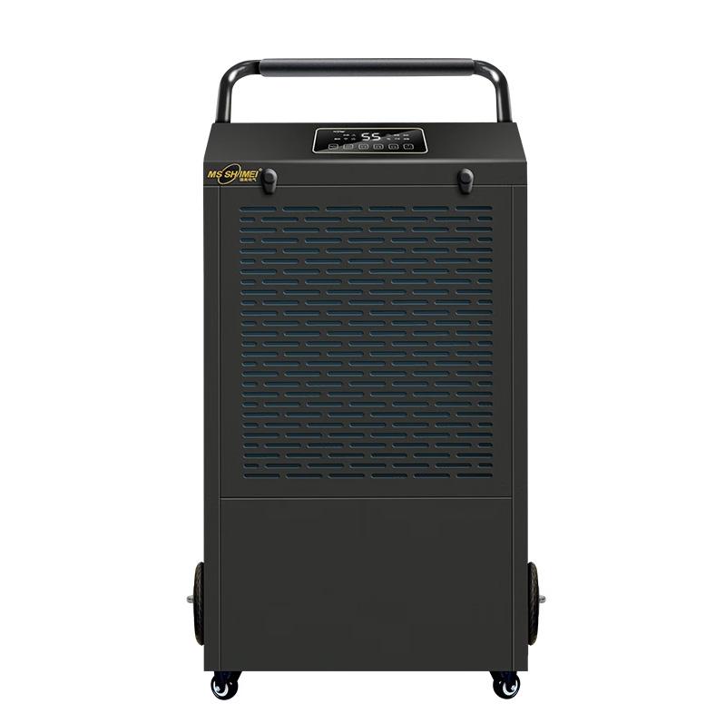 湿美 标准型工业除湿机，除湿量60L/D，推荐面积60-80m2，直排水，智控APP，自动化霜。黑色外观 MS-860D黑色直排款