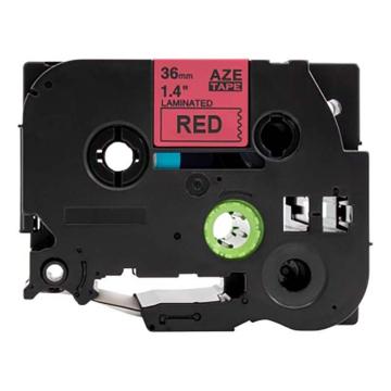 功成狮 标签色带，AZE-461GCDY0282 宽度36mm 红底黑字，适用于兄弟ＴＺ系列标签机 GCDY0282