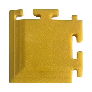 丽施美 防滑垫工业拼接式耐磨 "瑞盾" 转角 12×12cm  黄色